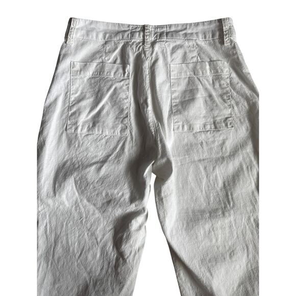 Frank & Eileen Kinsale Italian Woven Performance Linen-Blend Pants White Size 6 - Picture 7 of 11